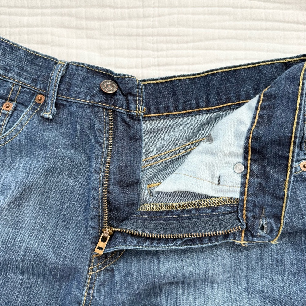 Levi's 505 dark wash 2014 mens jeans straight leg 32x32 -Excellent condition! - Picture 3 of 16